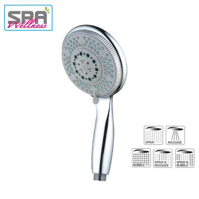 Multi Functional Plastic Massage High Pressure Handheld Shower Head/Hand Held Shower Head for Hotel